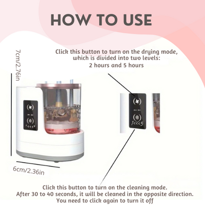 Advanced Air Drying Makeup Brush Cleaner