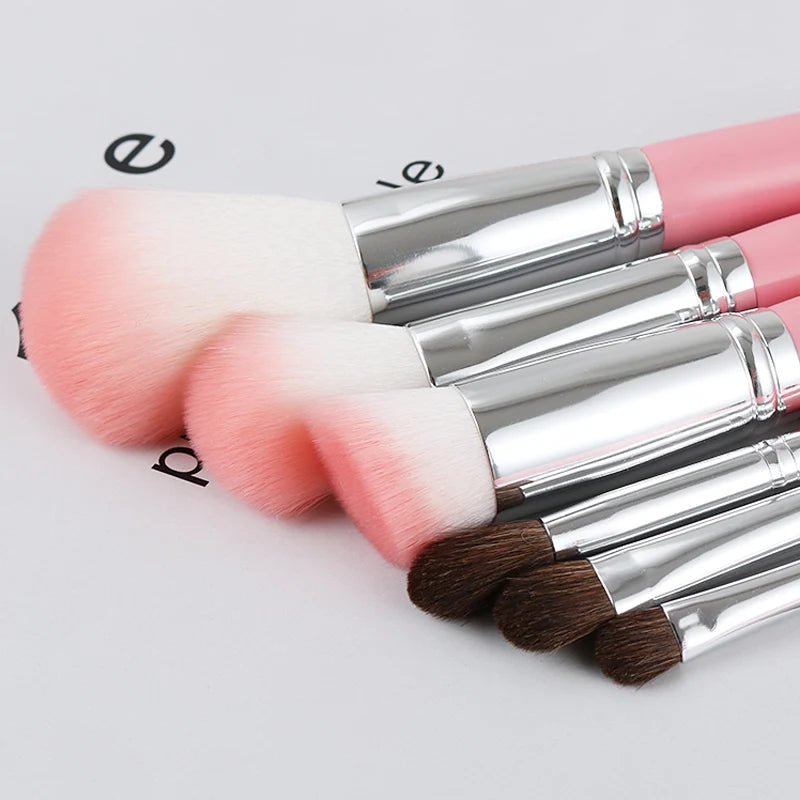 10-Piece Makeup Brush Set with Cylinder