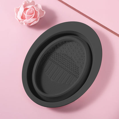 Foldable Silicone Makeup Brush Cleaner Bowl